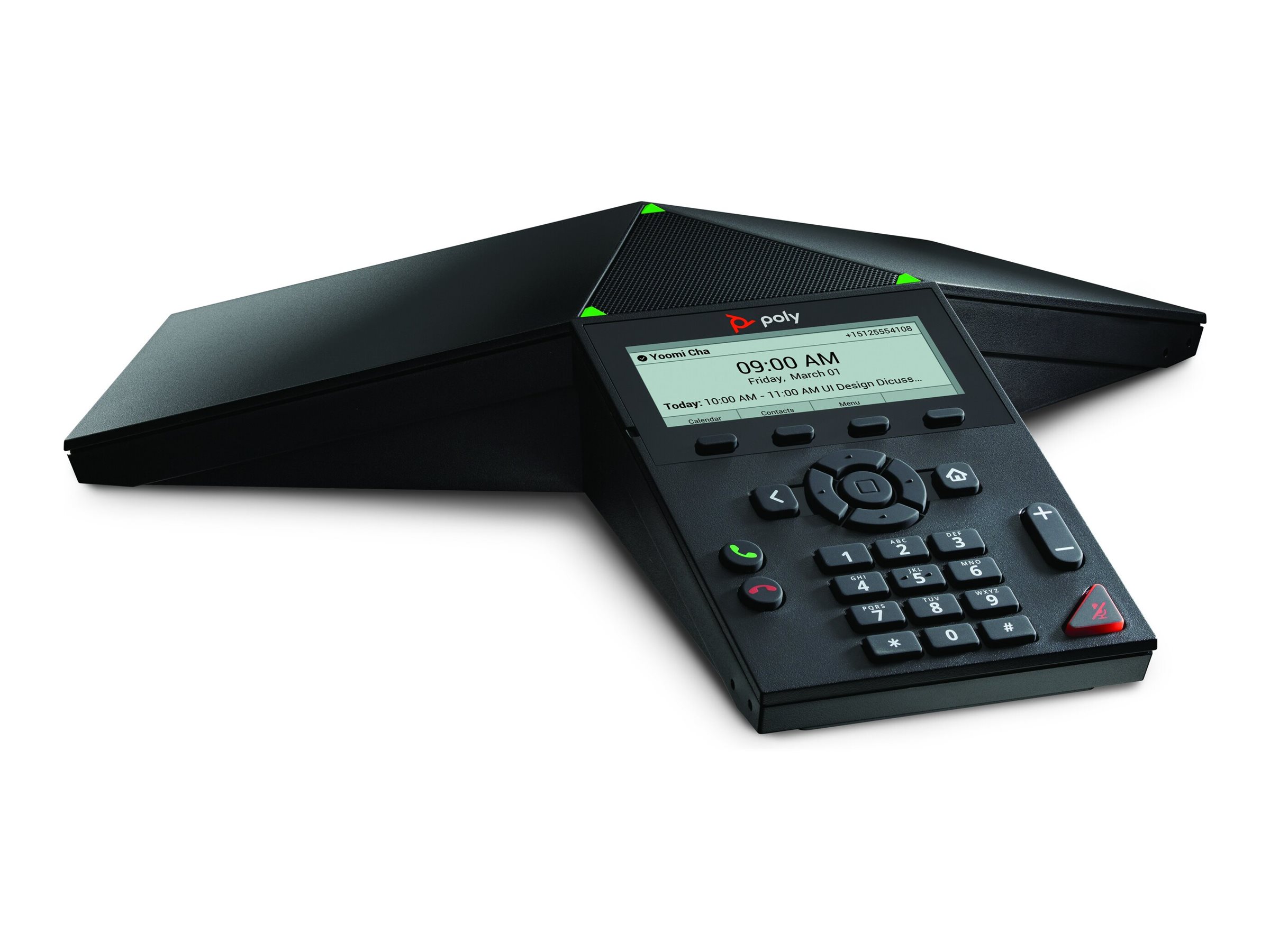 Poly HP Poly Trio 8300 - VoIP-Konferenztelefon - mit Bluetooth-Schnittstelle mit Rufnummernanzeige/Anklopffunktion - IEEE 802.11a/b/g/n (Wi-Fi)/ Bluetooth 5.0 - dreiweg Anruffunktion - SIP - SRTP - SD