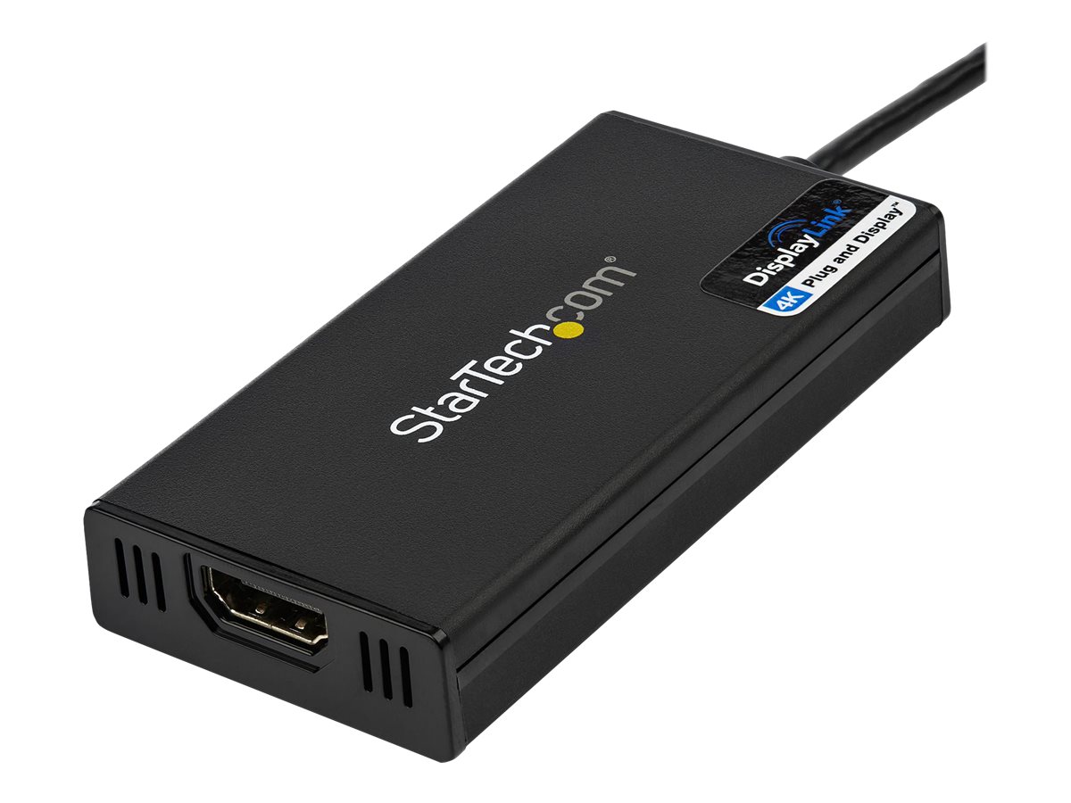 StarTech.com Startech USB 3.0 to HDMI Adapter, 4K 30Hz Ultra HD, DisplayLink Certified, USB Type-A to HDMI Display Adapter Converter for Monitor, External Video & Graphics Card, Mac & Windows - USB to