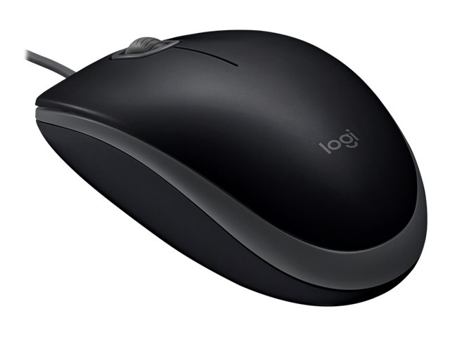 Logitech B110 Silent - Maus - rechts- und linkshändigoptisch - 3 Tasten - kabelgebunden - USB
