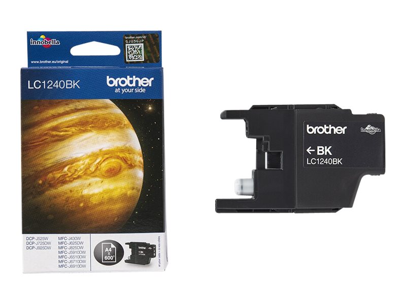 Brother LC1240BK - Schwarz - original - Tintenpatronefür Brother DCP-J525W - DCP-J725DW - DCP-J925DW
