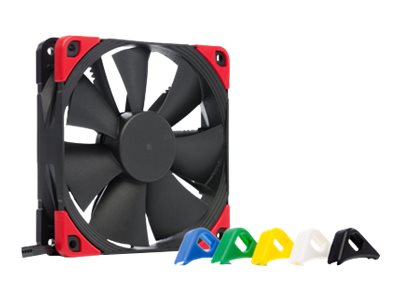 Noctua NF-F12 PWM chromax.black.swap, Ventilator, 12 cm, 300 RPM, 1500 RPM, 93,4 m³/h, Schwarz1.500 rpm - 12 V - 54,94 cfm