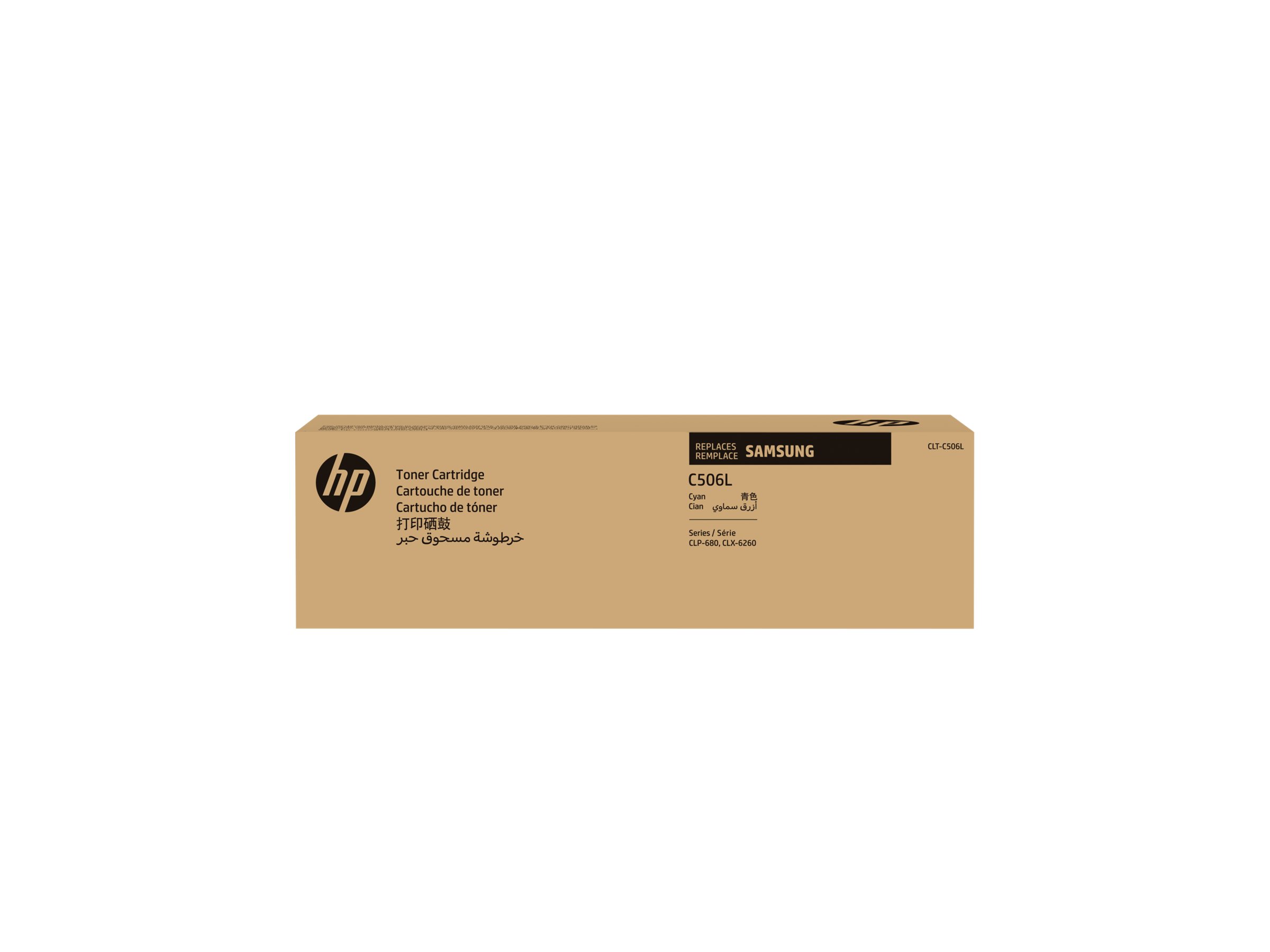 HP CLT-C506L - Hohe Ergiebigkeit - Cyan - original - Tonerpatrone (SU038A)für Samsung CLP-680DW - CLP-680ND - CLX-6260FD - CLX-6260FR - CLX-6260FW - CLX-6260ND