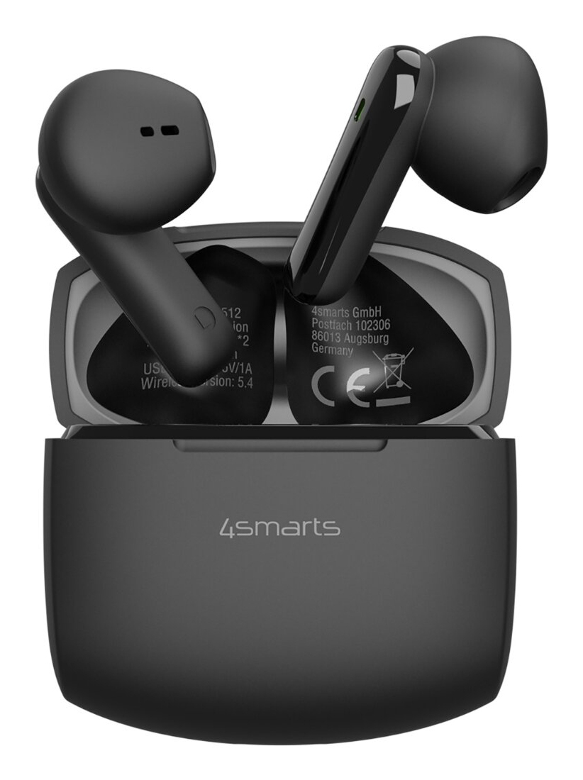4smarts SkyBuds Air, True Wireless Stereo (TWS), Anrufe/Musik/Sport/Alltag, 40 g, Kopfhörer, Schwarz
