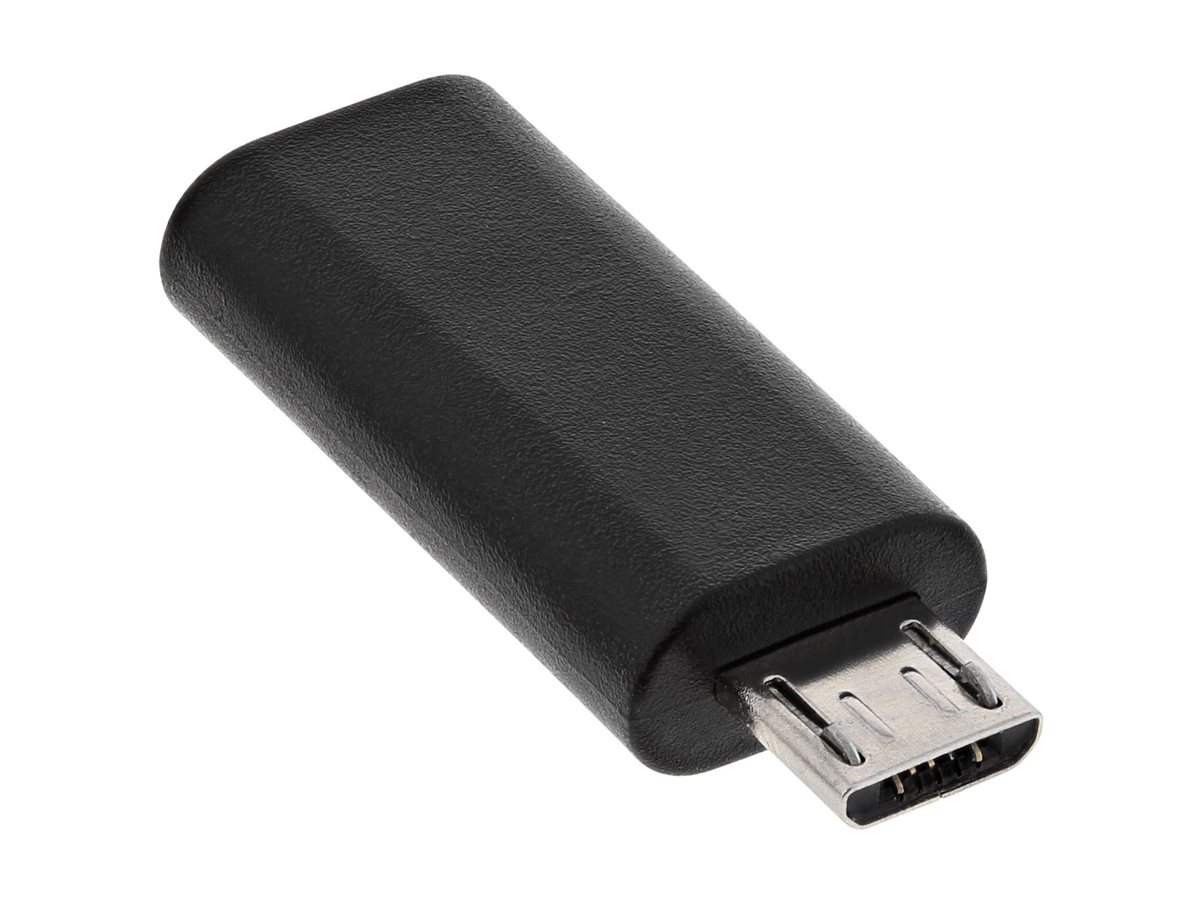 InLine USB 2.0 Adapter - Micro-USB Stecker auf USB-C BuchseUSB 2.0 - Schwarz