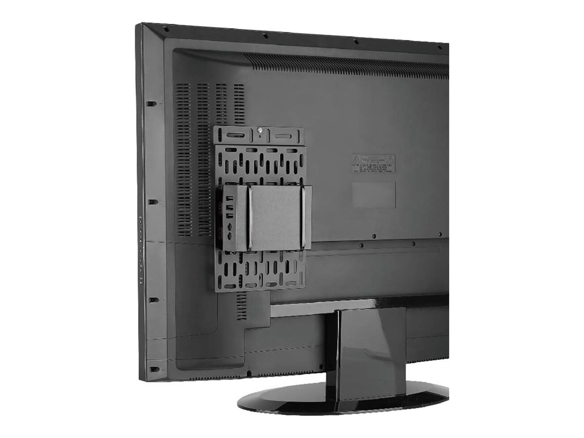 Neomounts NS-MPM100 - Befestigungskit - für MediaPlayer / Mini-PC - Schwarz - Wandmontage - auf dem Fernseher - VESA-Halterung