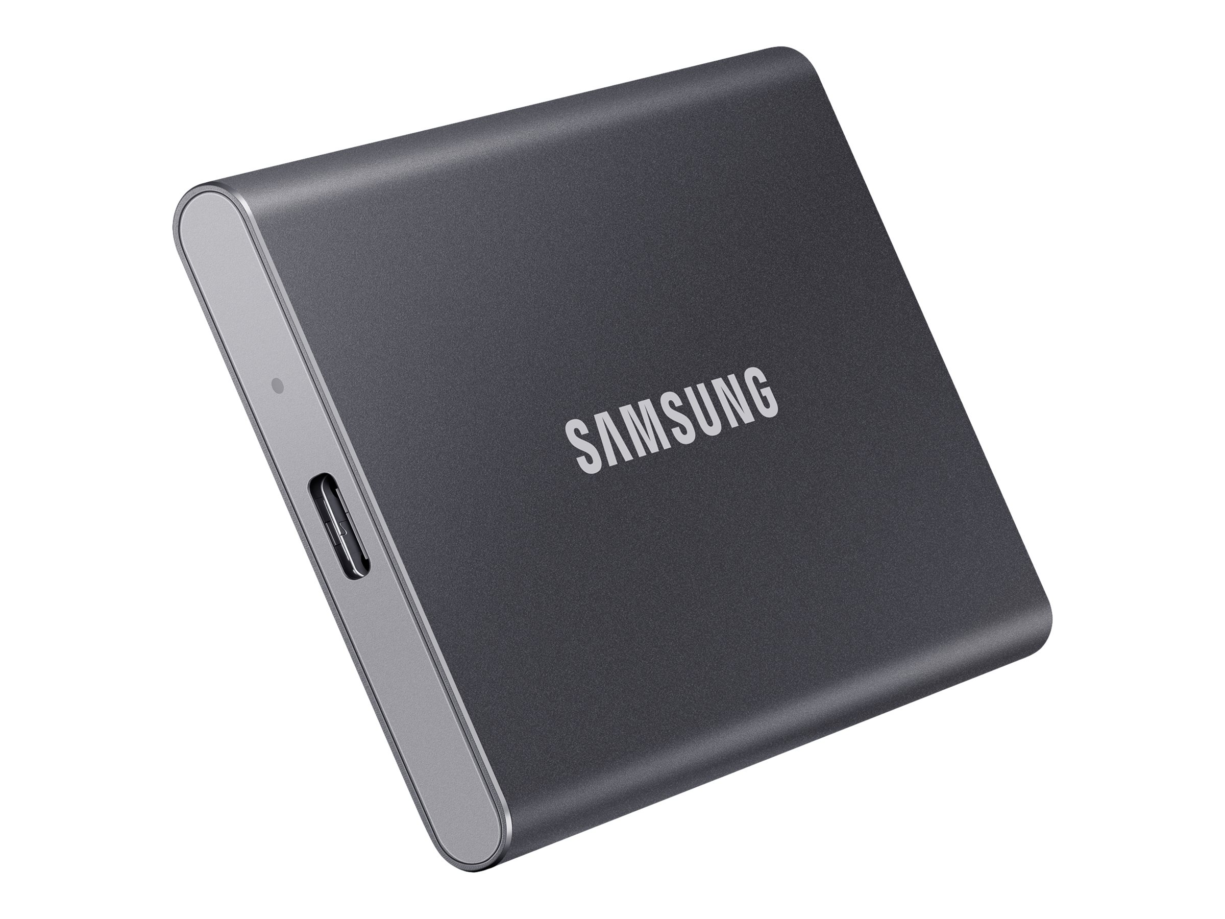Samsung T7 MU-PC1T0T - SSD - verschlüsselt - 1 TB - extern (tragbar)USB 3.2 Gen 2 (USB-C Steckverbinder) - 256-Bit-AES - Titan Gray