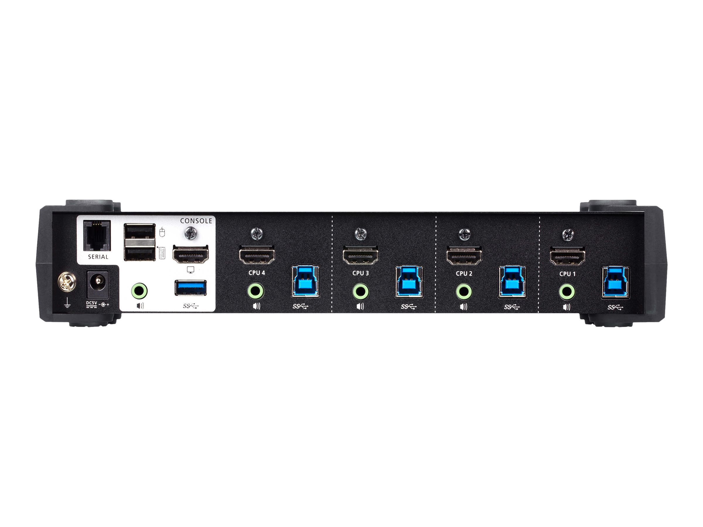 ATEN CS1824 KVMP Switch - KVM-/Audio-/USB-Switch4 x KVM/Audio/USB - 1 lokaler Benutzer - Desktop - für VanCryst VS182B