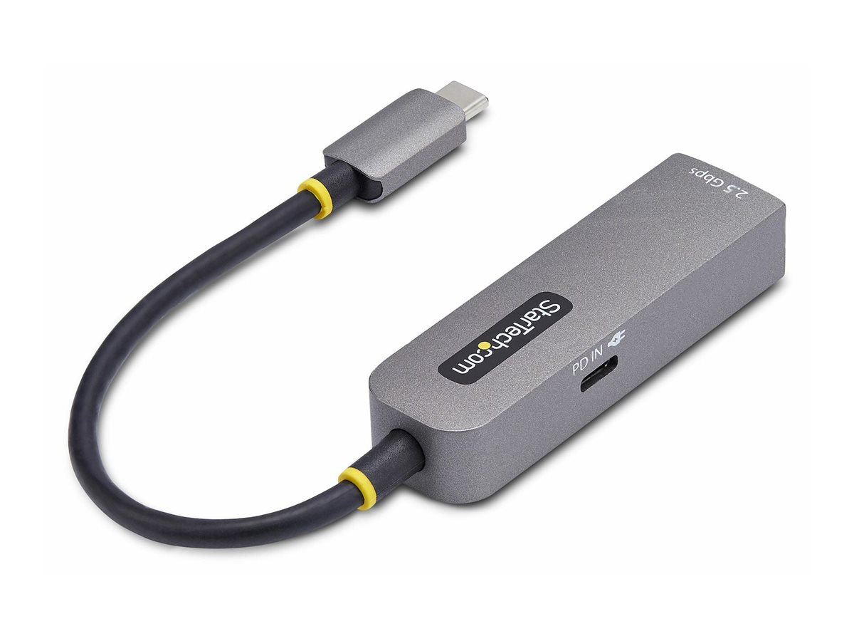 StarTech.com Startech 2.5GbE USB-C to Ethernet Adapter - NetzwerkadapterUSB-C 3.2 Gen 1 / Thunderbolt 3 - 10M/100M/1G/2,5 Gigabit Ethernet + USB-C 3.2 Gen 1 - Space-grau