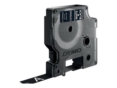 Dymo D1 - Selbstklebend - Weiß auf Schwarz - Rolle (1,2 cm x 3 m)1 Kassette(n) Etikettenband - für LabelMANAGER 100 - 150 - 160 - 200 - 210 - 220 - 260 - 280 - 300 - 360 - 420 - 450; MobileLabeler