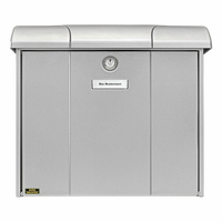 Burg-Wächter Olymp 916 Si, Wandmontierter Briefkasten, Stahl, Silber, Horizontal, Schlüssel, 1 Stück(e)