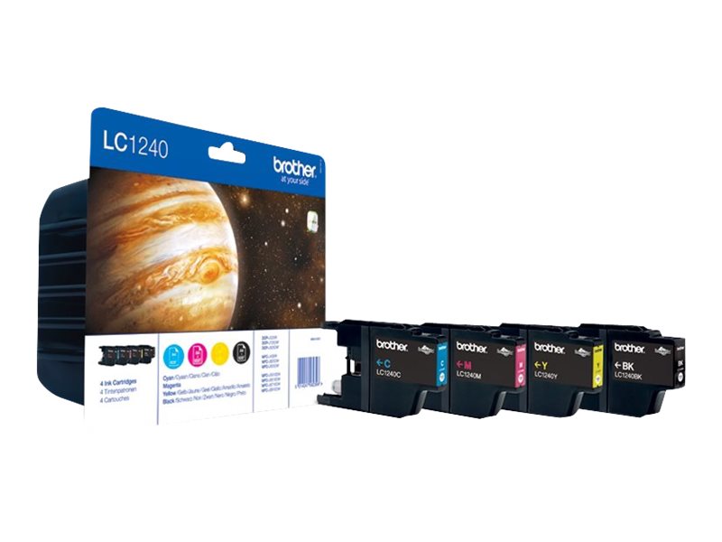 Brother LC1240 Value Pack - 4er-Pack - Schwarz Gelb - Cyan - Magenta - original - Blisterverpackung - Tintenpatrone - für Brother DCP-J525W - DCP-J725DW - DCP-J925DW