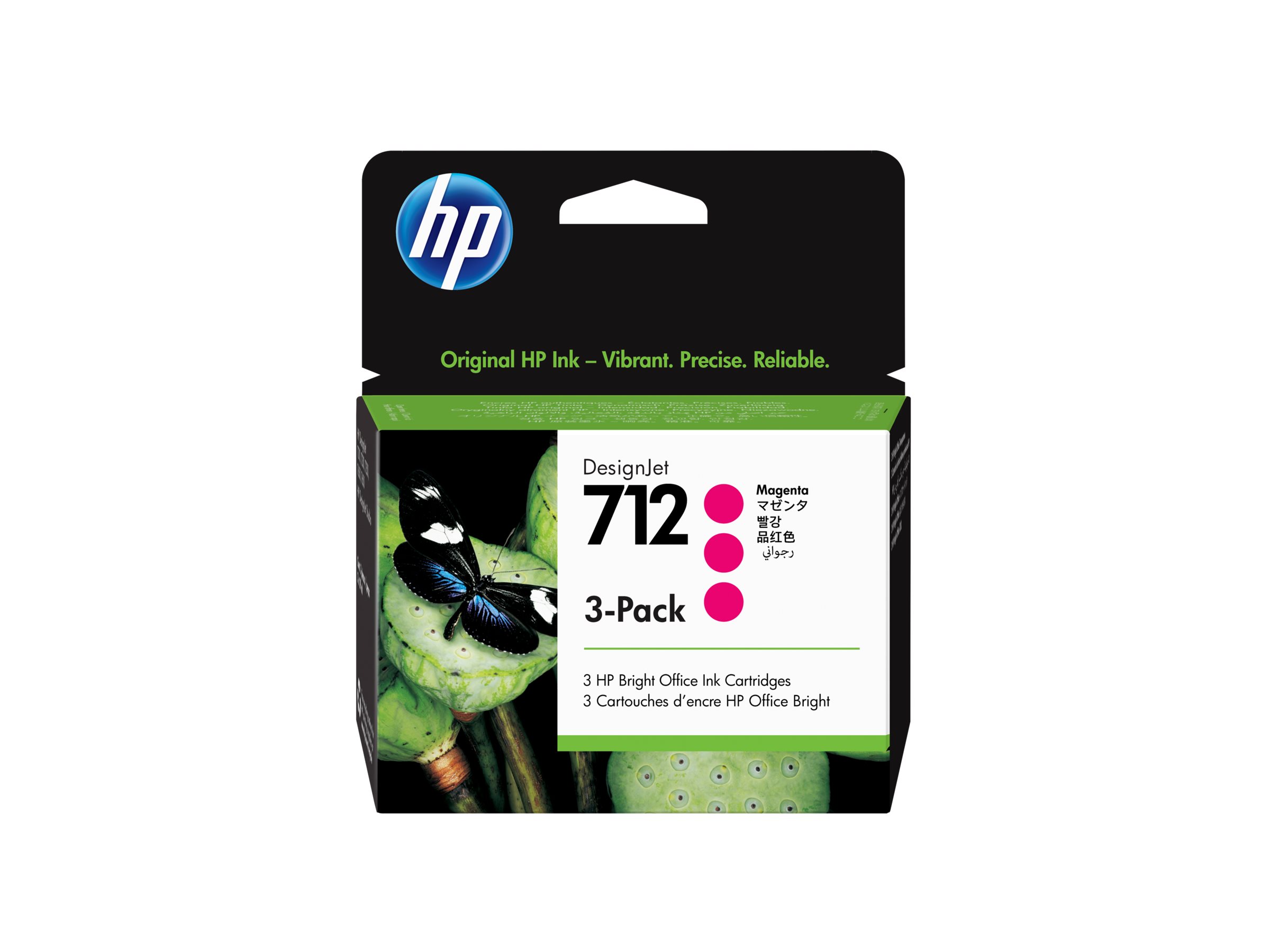HP 712 - 3er-Pack - 29 ml - Magenta - originalDesignJet - Tintenpatrone - für DesignJet Studio - T210 - T230 - T250 - T630 - T650