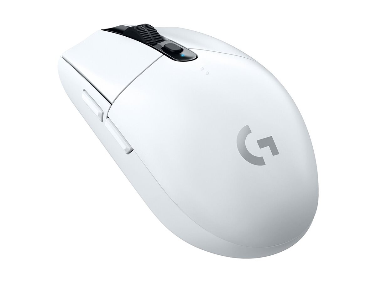 Logitech G G305 - Maus - optisch - 6 Tasten - kabellos - 2.4 GHz - kabelloser Empfänger (USB)weiß