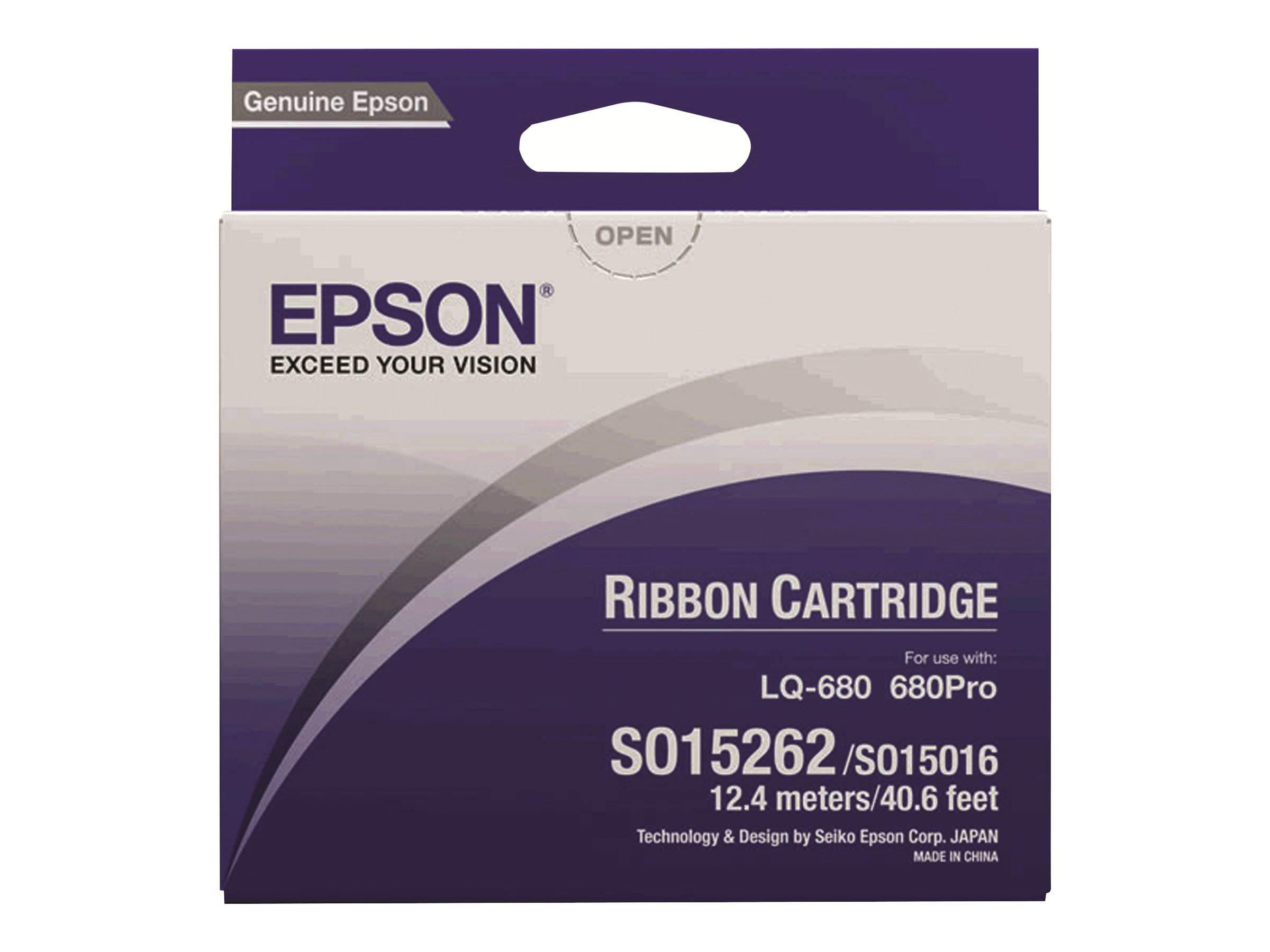 Epson Schwarz - Textilband - für LQ 1060, 25002500+ - 2550 - 670 - 680 - 680Pro