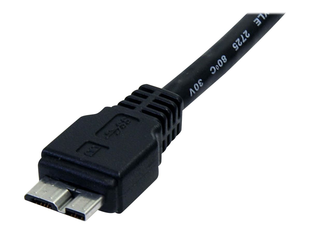 StarTech.com StarTech 0,5m USB 3.0 A auf Micro B Kabel - St/St - Schwarz - 50cm SuperSpeed USB 3.0 Anschlusskabel - Stecker / Stecker - USB-Kabel - Micro-USB Typ B (M)zu USB Typ A (M) - USB 3.0 - 50 c