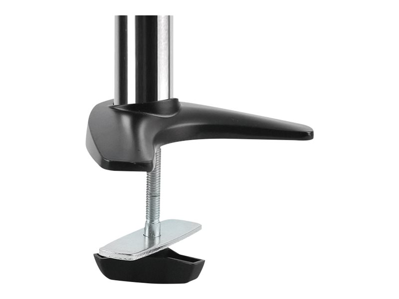 LogiLink Dual monitor desk mount - Befestigungskit - einstellbarer Arm - für 2 Monitore - Aluminium, Stahl - metallisch grau - Bildschirmgröße: 33-68.6 cm (13"-27")Tischmontage
