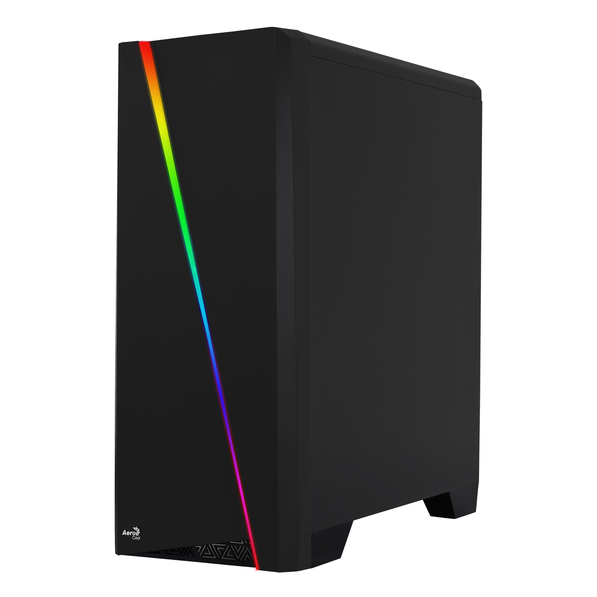 AEROCOOL ADVANCED TECHNOLOGIES AeroCool Cylon - Tower - ATX - Seitenteil mitFenster - keine Spannungsversorgung - Schwarz - USB/Audio