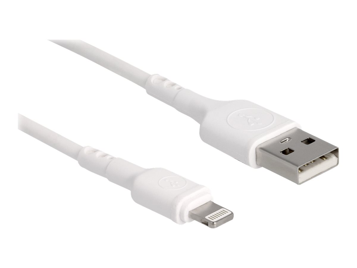 Delock Lightning-Kabel - USB männlich zu Lightningmännlich - 30 cm - weiß