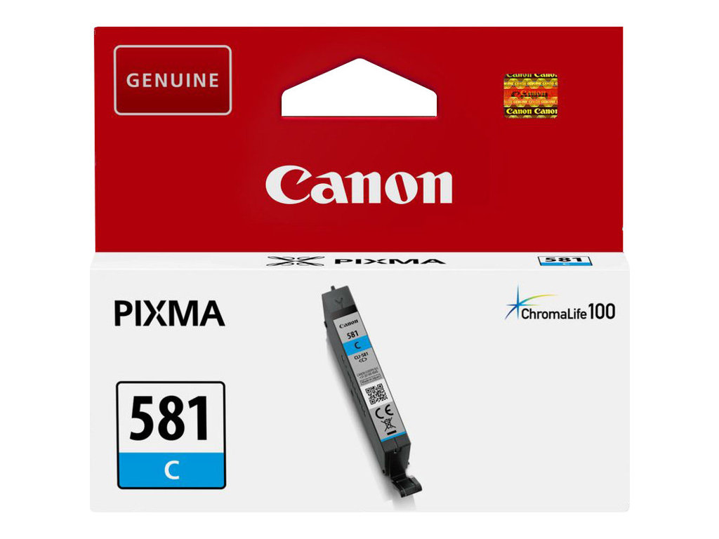 Canon CLI-581C - 5.6 ml - Cyan - original - Tintenbehälterfür PIXMA TS6251 - TS6350 - TS6351 - TS705 - TS8252 - TS8350 - TS8351 - TS8352 - TS9550 - TS9551