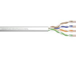 DIGITUS CAT 5e U/UTP Datenkabel - Verlegekabel, 305 m, Simplex, Eca305 m - UTP - CAT 5e - IEEE 802.5/IEEE 802.3 - Riser - Grau