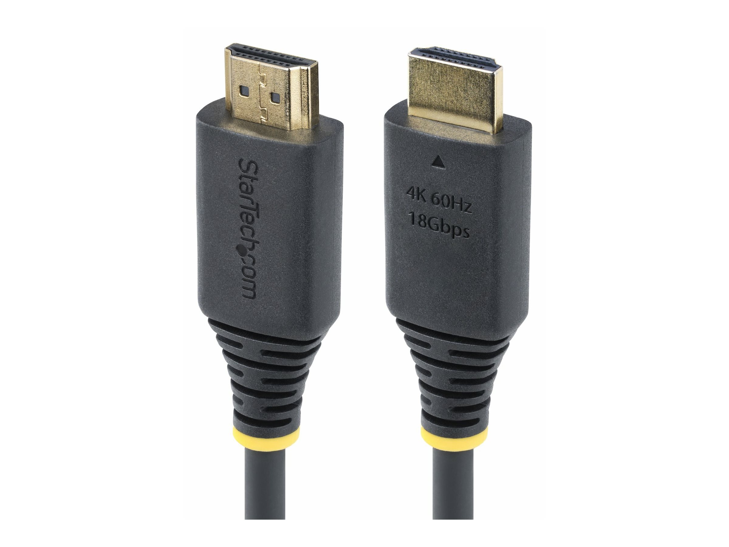 StarTech.com Startech 30cm (1ft) High Speed HDMI Cable, 4K60HzPremium Hochgeschwindigkeit - HDMI-Kabel mit Ethernet - HDMI männlich zu HDMI männlich - 30 cm - abgeschirmt - Schwarz - halogenfrei - pas