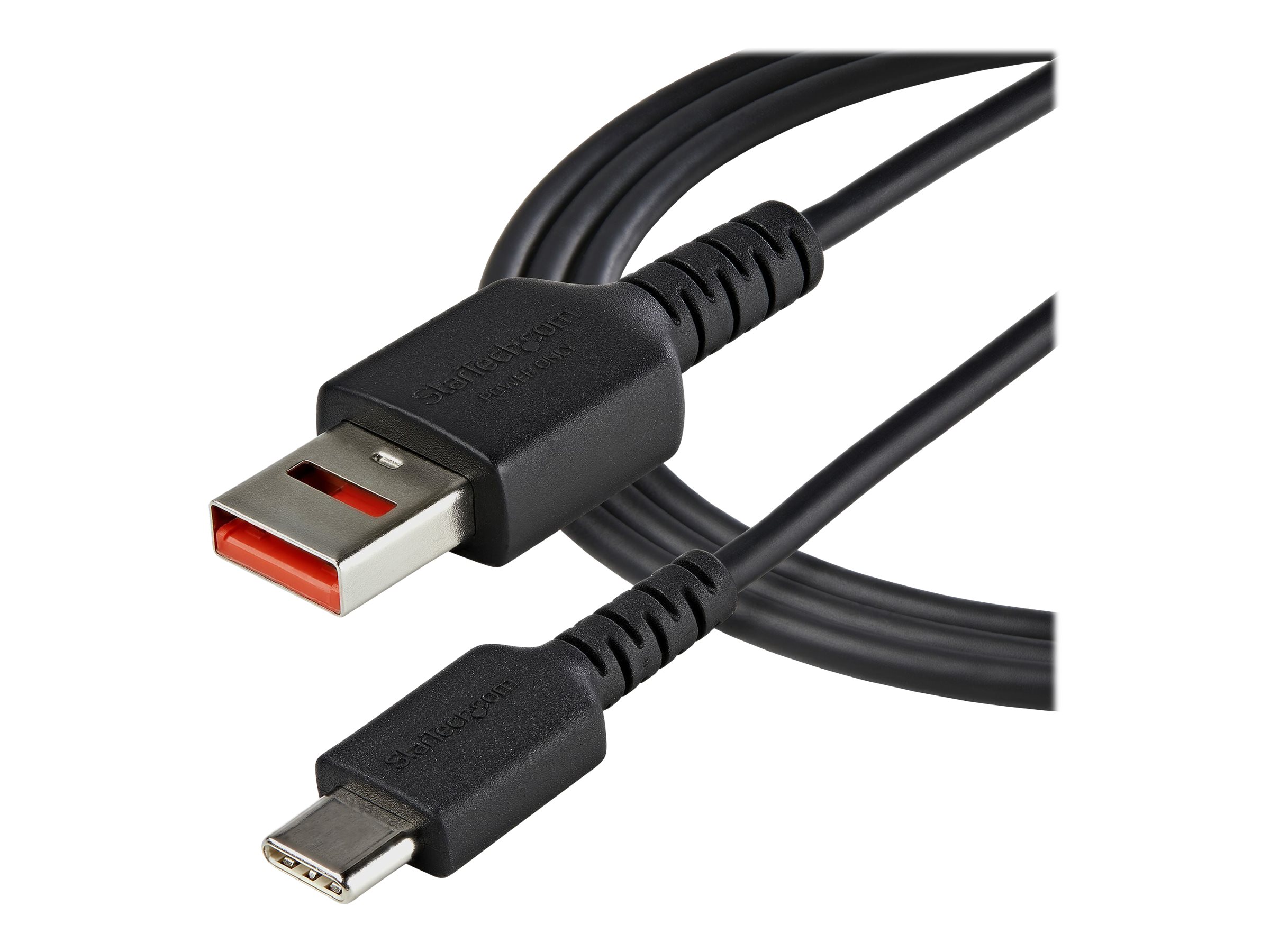 StarTech.com StarTech 3ft (1m) Secure Charging Cable, USB-A to USB-C Data Blocker Charge-Only Cable, No-Data Power-Only Charger Cable for Phone/Tablet, Data Blocking USB Protector Adapter Cable - 5V a