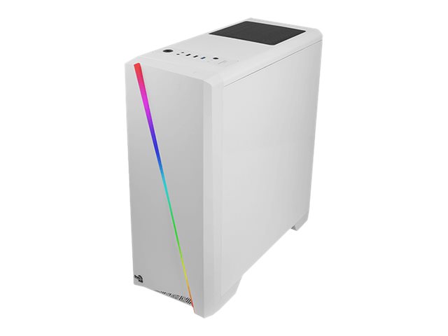 AEROCOOL ADVANCED TECHNOLOGIES AeroCool PGS V Series Cylon - Tower - ATX - Seitenteil mit Fenster (Acryl)keine Spannungsversorgung (ATX) - weiß - USB/Audio