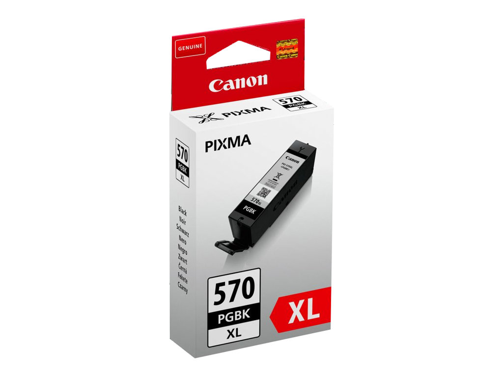 Canon PGI-570PGBK XL - 22 ml - Hohe ErgiebigkeitSchwarz - original - Tintenbehälter - für PIXMA MG5751 - MG5752 - MG5753 - MG6851 - MG6852 - MG6853 - MG7750 - MG7751 - MG7752 - MG7753