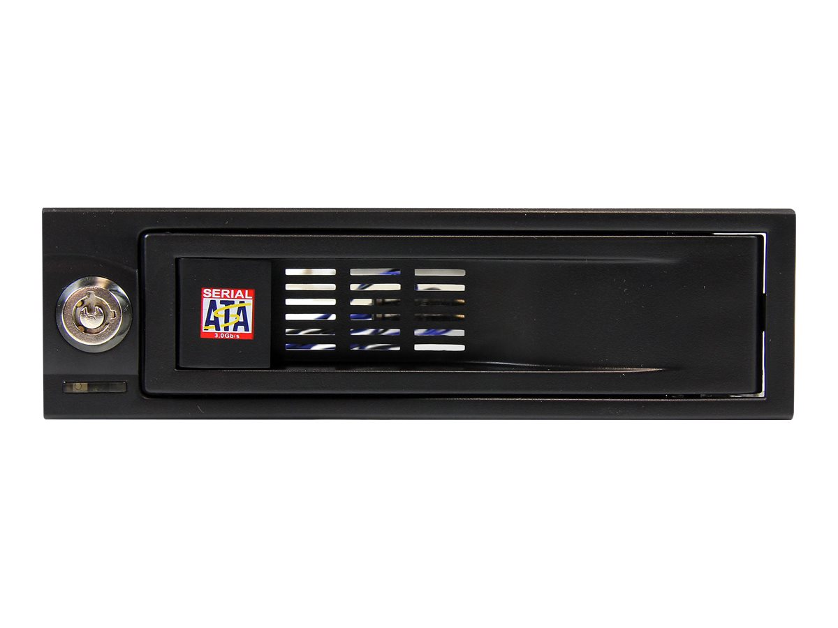 StarTech.com SATA Wechselrahmen 5,25 Zoll trägerlos - Mobiles Festplatten Speicher Rack für 8,9cm (3,5)Hot Swap HDD in Schwarz - Mobiles Speicher-Rack - 3.5" (8.9 cm) - Schwarz - für P/N: 25SAT35HDD -