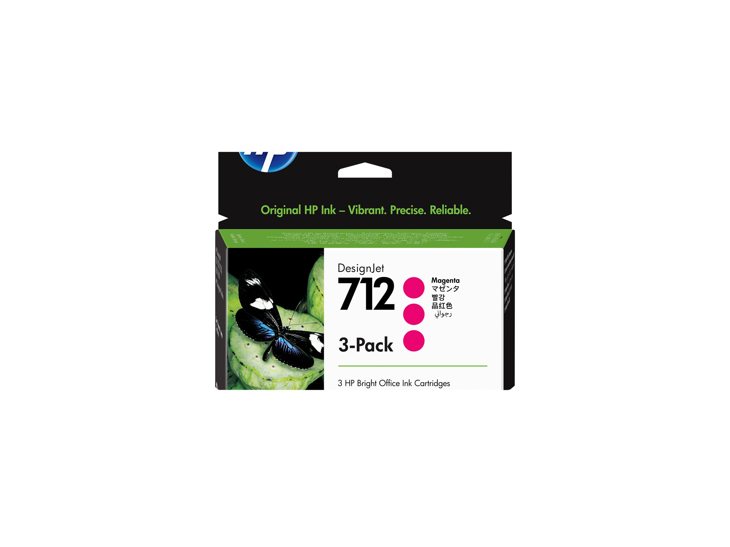 HP 712 - 3er-Pack - 29 ml - Magenta - originalDesignJet - Tintenpatrone - für DesignJet Studio - T210 - T230 - T250 - T630 - T650