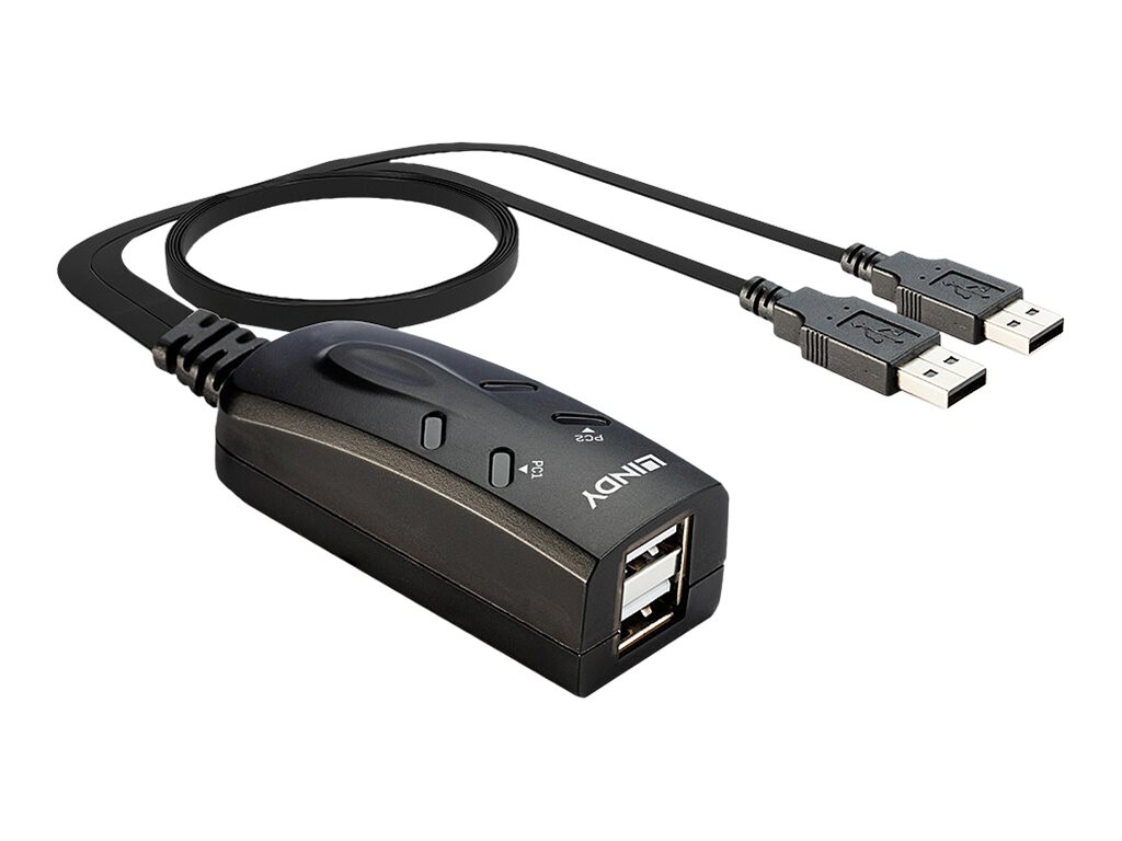 Lindy 2 Port USB KM Switch - Tastatur-/Mausschalter2 x USB - Desktop