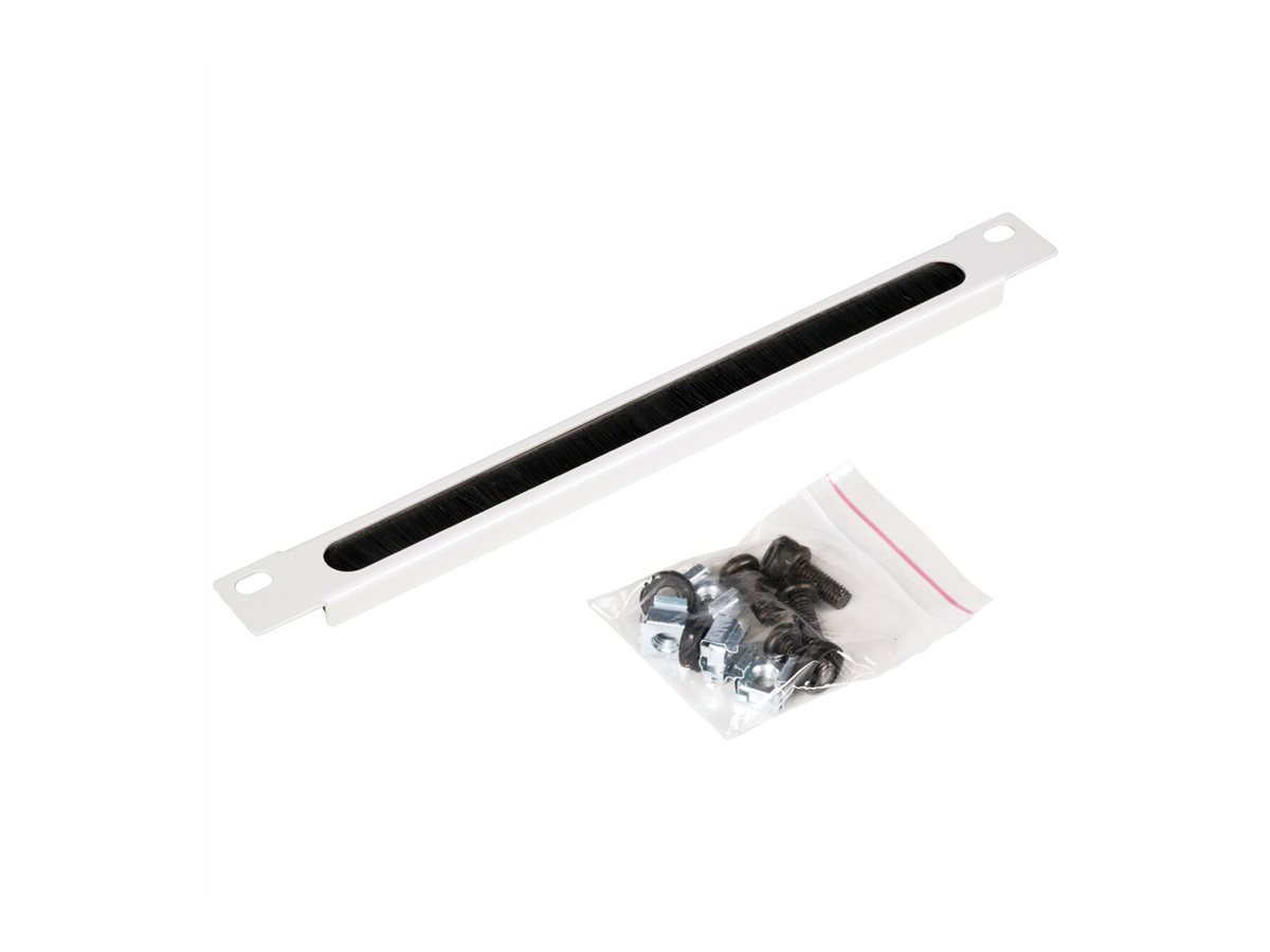 ROLINE Kabeleingangsplatte für Rack - mit Bürstenstreifen - RAL 7035, Hellgrau - 0.5U - 25.4 cm (10")für P/N: 26.21.0024 - 26.21.0025 - 26.21.0026