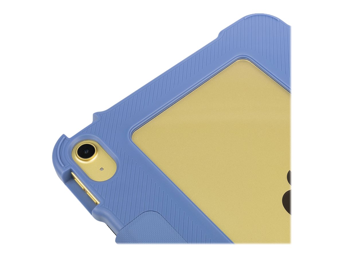 TUCANO Alunno - Flip-Hülle für Tablet - widerstandsfähig - recycelter Kunststoff, Thermoplastisches Polyurethan (TPU)transparentes Polycarbonat - hellblau - für Apple 10.9-inch iPad Wi-Fi + Cellular