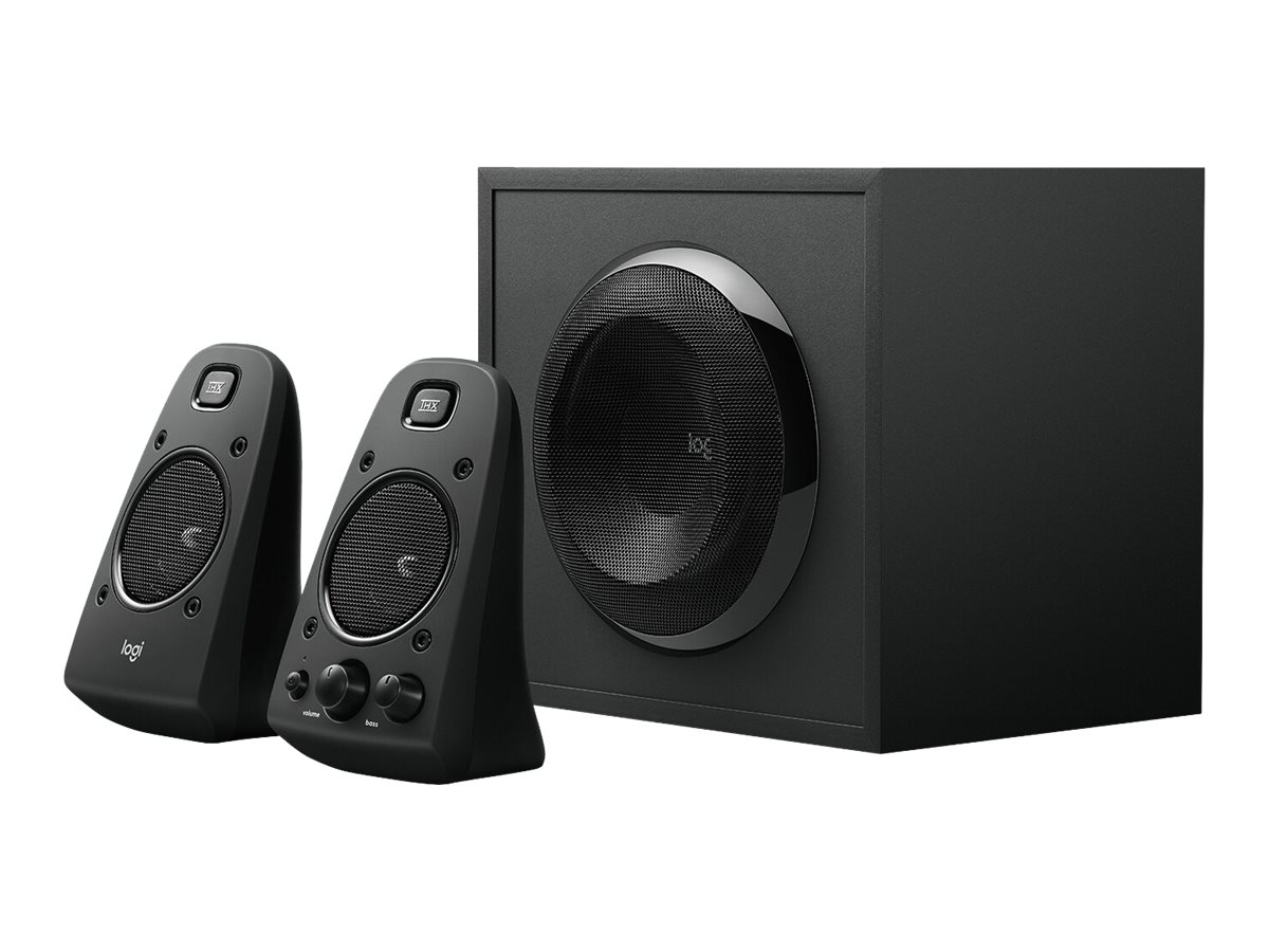 Logitech Z-623 - Lautsprechersystem - für PC - 2.1-Kanal - 200 Watt (Gesamt)Z623 Lautsprecher-System mit Subwoofer - Satter Bass - 400 Watt Spitzenleistung - THX-Zertifiziert - 3.5mm & Cinch-Eingänge