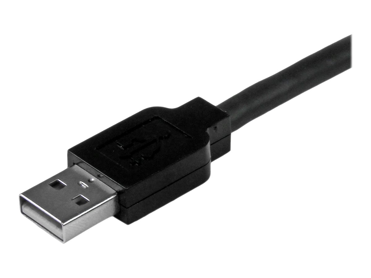 StarTech.com 15m aktives USB 2.0 A auf B Kabel - Stecker/Stecker - USB Druckerkabel 1x USB A / 1x USB B - Schwarz - USB-Kabel - USB Typ B (M)zu USB (M) - USB 2.0 - 15 m - aktiv - Schwarz - für P/N: IC