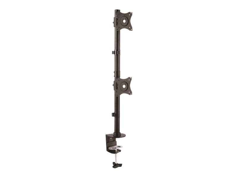StarTech.com Startech Vertical Desk Mount Dual Monitor Arm - For Monitors 13" to 27" - Adjustable - Desk Clamp / Grommet-Hole Mount - Dual VESA Monitors - Black (ARMDUALV)Befestigungskit - für 2 Monit