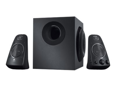 Logitech Z-623 - Lautsprechersystem - für PC - 2.1-Kanal - 200 Watt (Gesamt)Z623 Lautsprecher-System mit Subwoofer - Satter Bass - 400 Watt Spitzenleistung - THX-Zertifiziert - 3.5mm & Cinch-Eingänge