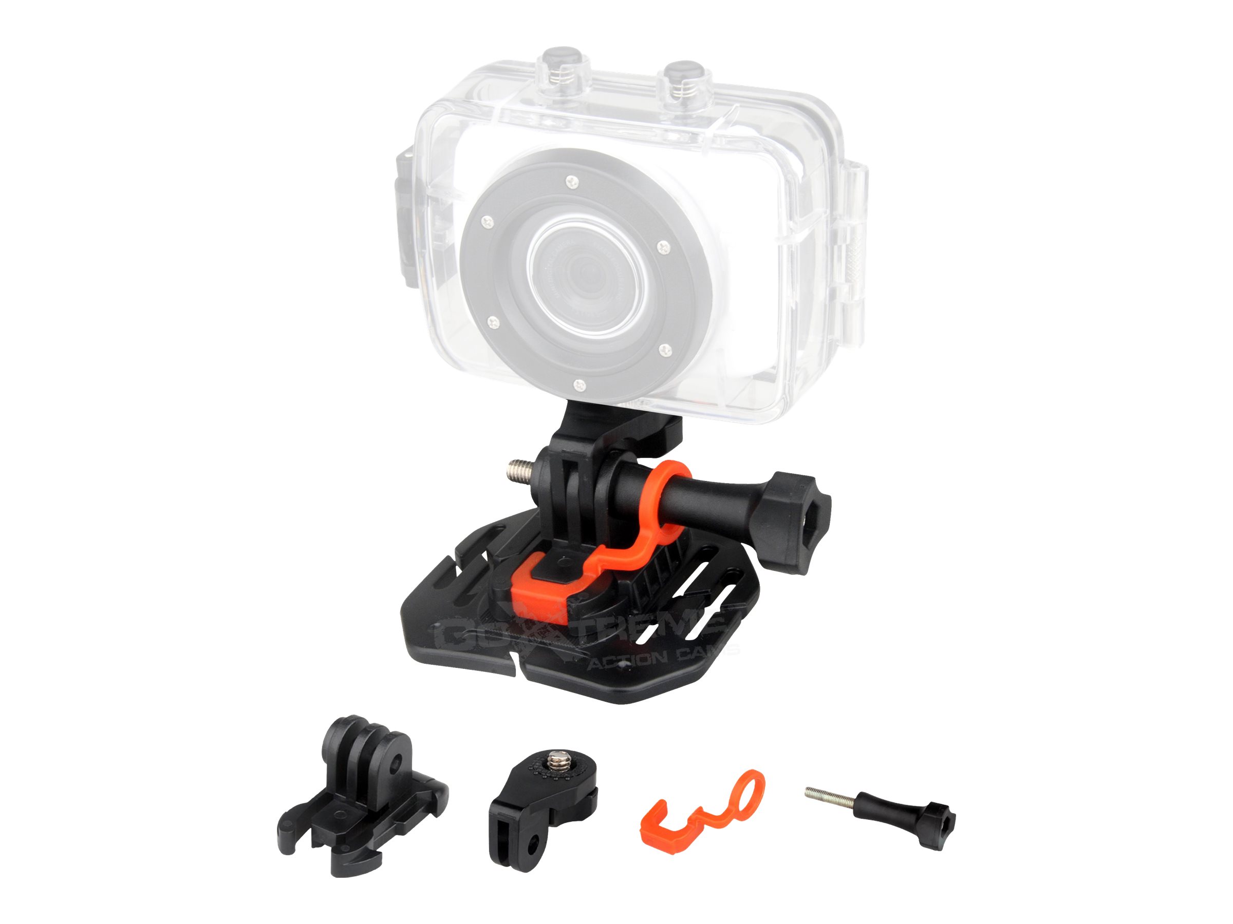 Easypix GoXtreme Helmet Mount - StützsystemKlebemontage - Helm - für GoXtreme Adventure - BlackHawk 4K - Race - Rallye - Rallye WiFi - Stage - Vision 4K - WiFi Speed