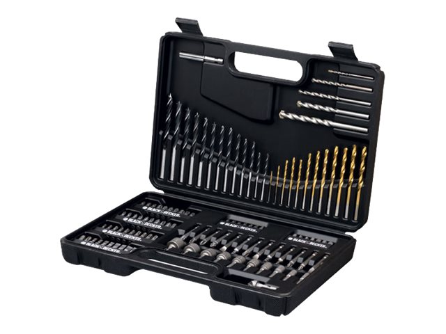 Black & Decker A7200-XJ Titanium - Schraubendreher-und Bohreinsatzset - 109 Stücke