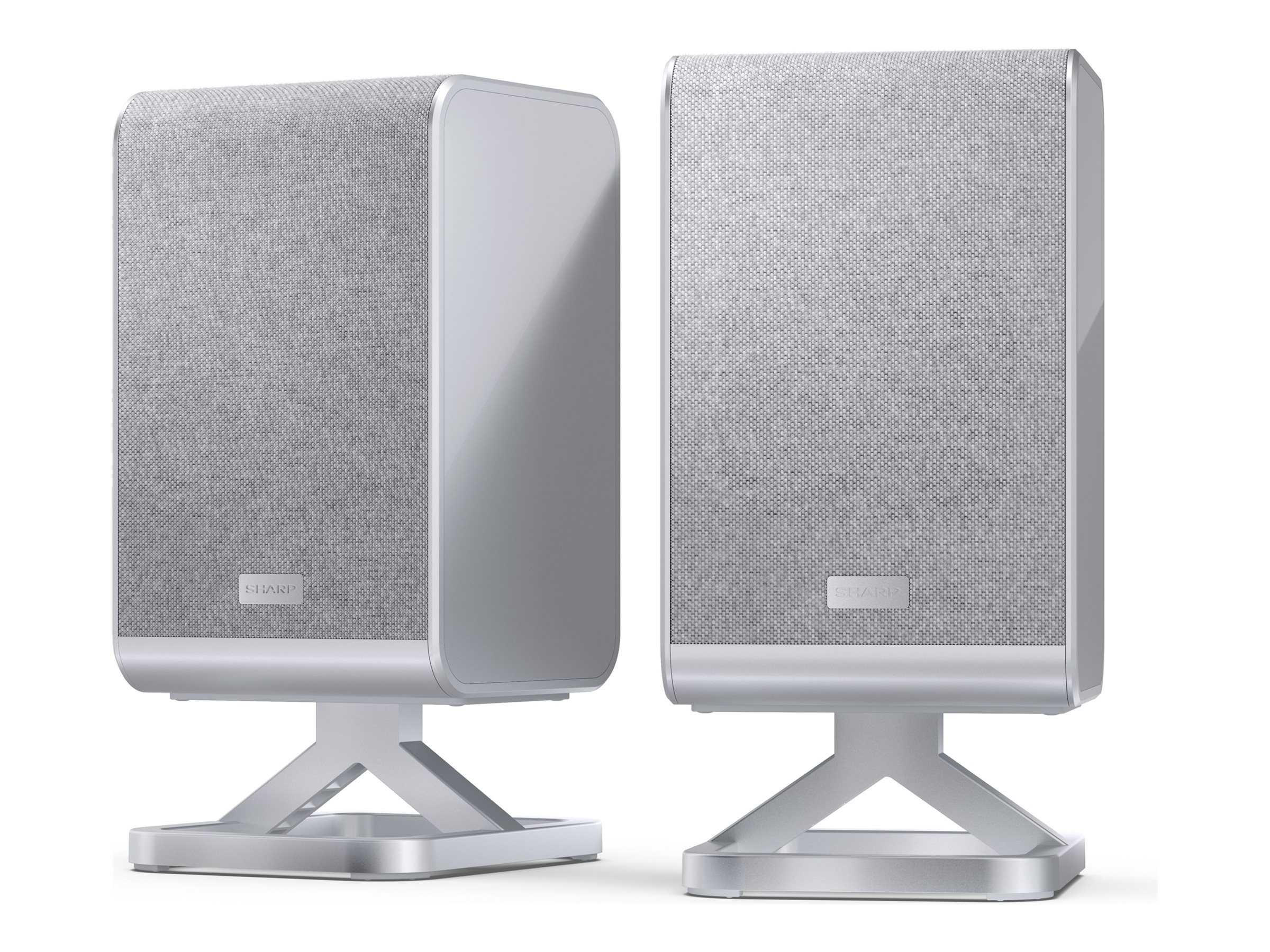 Sharp HT-SPR52021 - Q Series - Lautsprecher - für Heimkino - 2.0.2-Kanal - kabellos - 66 Watt (Gesamt)Satin Silver