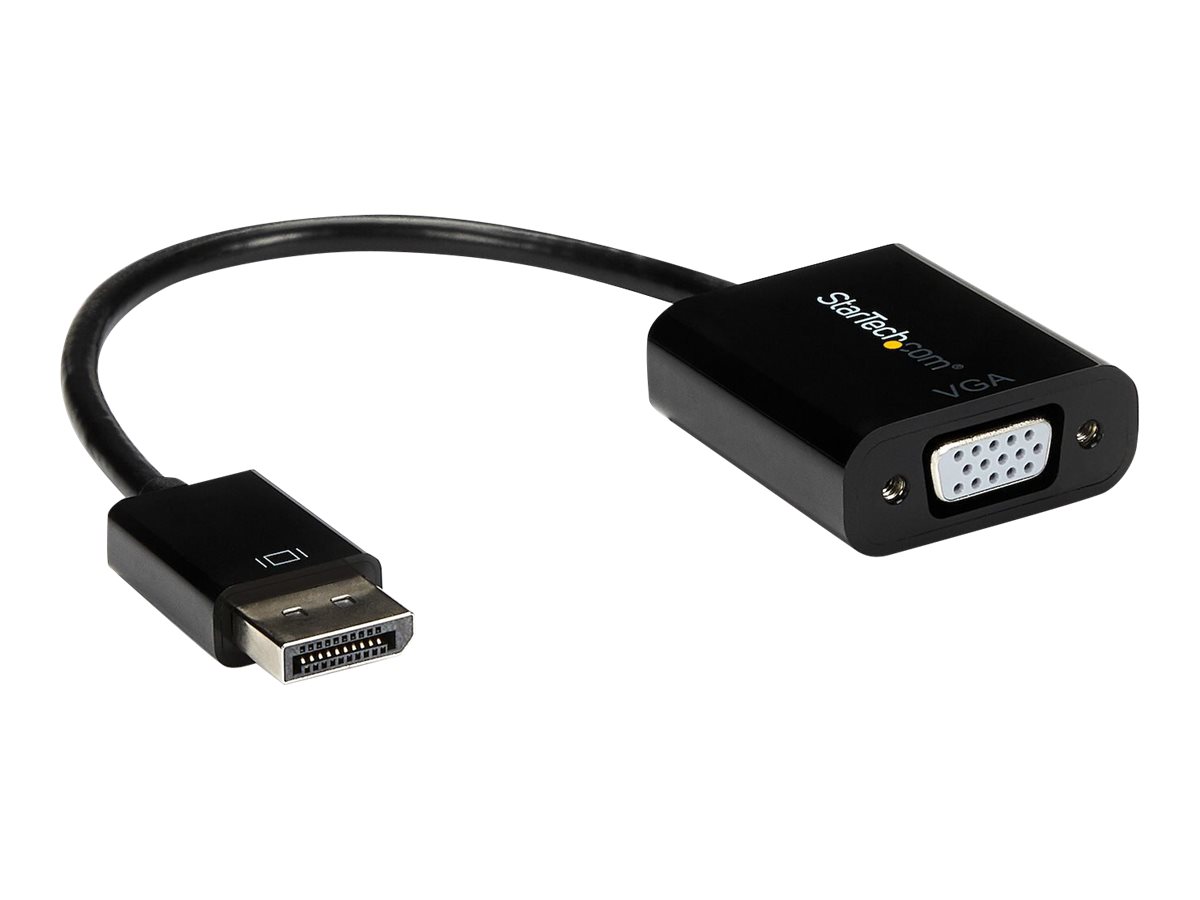 StarTech.com DP2VGA3 DisplayPort™ auf VGA Video Adapter / Konverter (1920x1200, DP auf VGA, Stecker/Buchse)Display-Adapter - DisplayPort (M) zu HD-15 (VGA) (W) - 10 cm - aktiv - Schwarz - für P/N: DK3