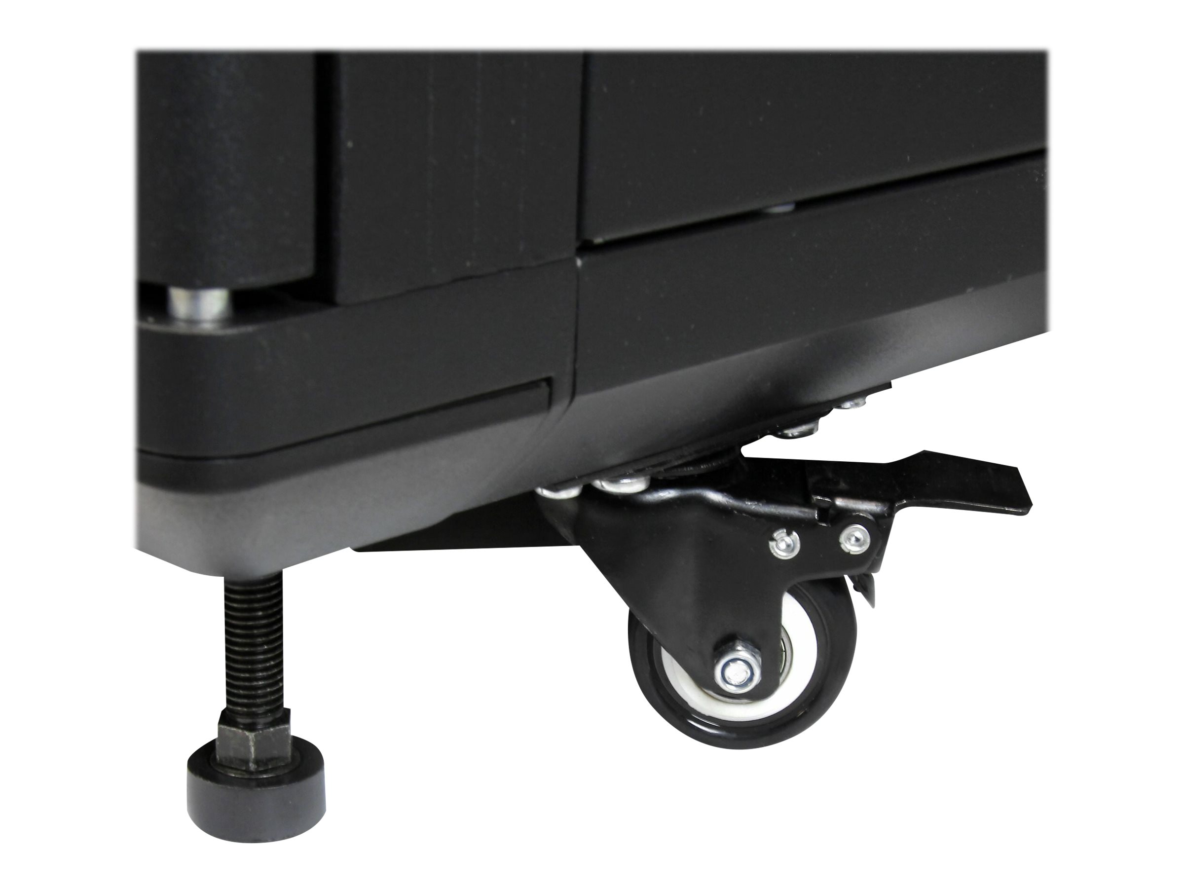 StarTech.com RK1236BKF Serverschrank (12HE, 73,7 cm tief, bis max. 800 Kg belastbar, mit Rollen, Tür mit Fenster und Schloss) - Schrank Netzwerkschrank - Schwarz - 12U - 91.4 cm (36")StarTech 12HE Ent