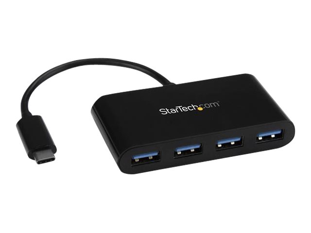 StarTech.com Startech 4 Port USB 3.0 Hub - USB-C zu 4x USB-AKompakter USB C Hub - USB Typ C Hub - USB Hub - USB Type C - Hub - 4 x SuperSpeed USB 3.0 - Desktop