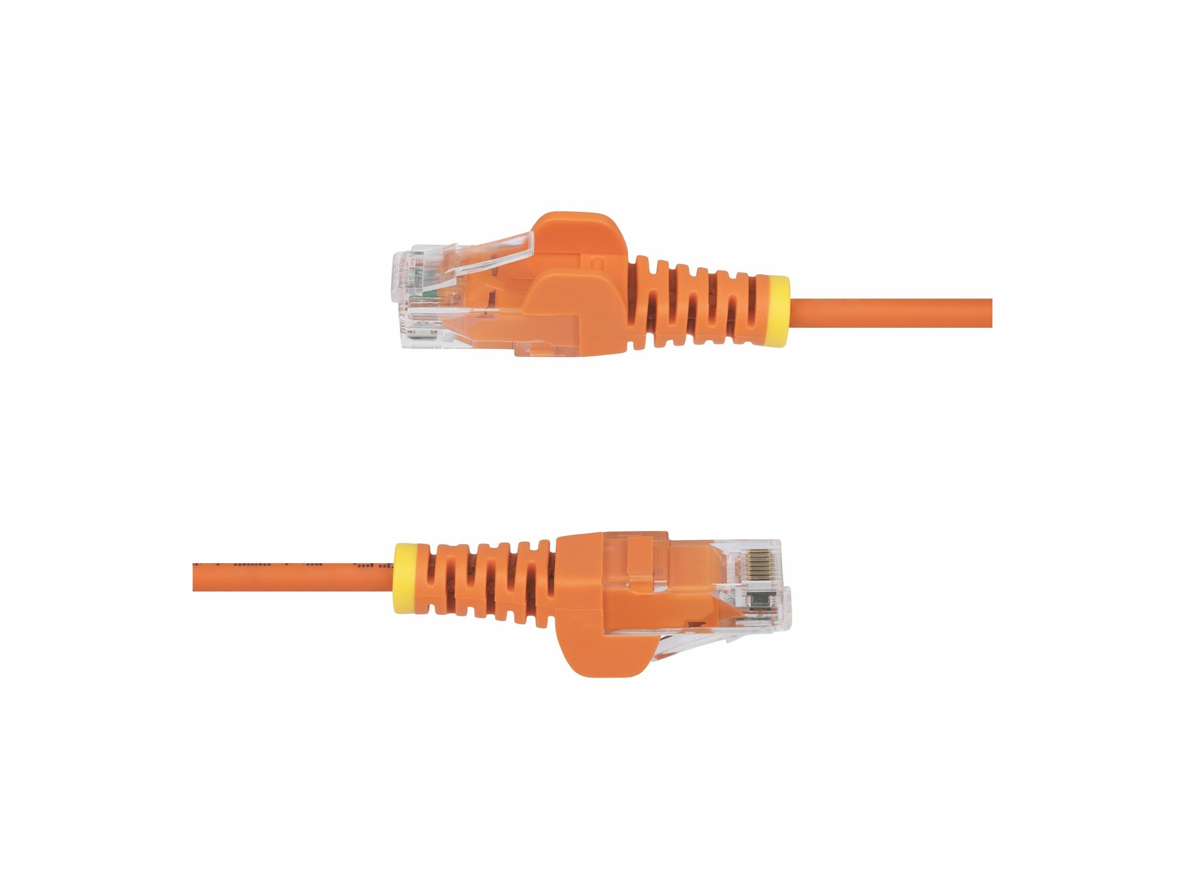 StarTech.com 1.5m Orange Slim CAT6 Ethernet Cable, Snagless, 28AWG, LSZH - Patch-Kabel - RJ-45 (M)zu RJ-45 (M) - 1.5 m - 3.6 mm - UTP - CAT 5/5e/6 - IEEE 802.3bt - halogenfrei - ohne Haken - orange