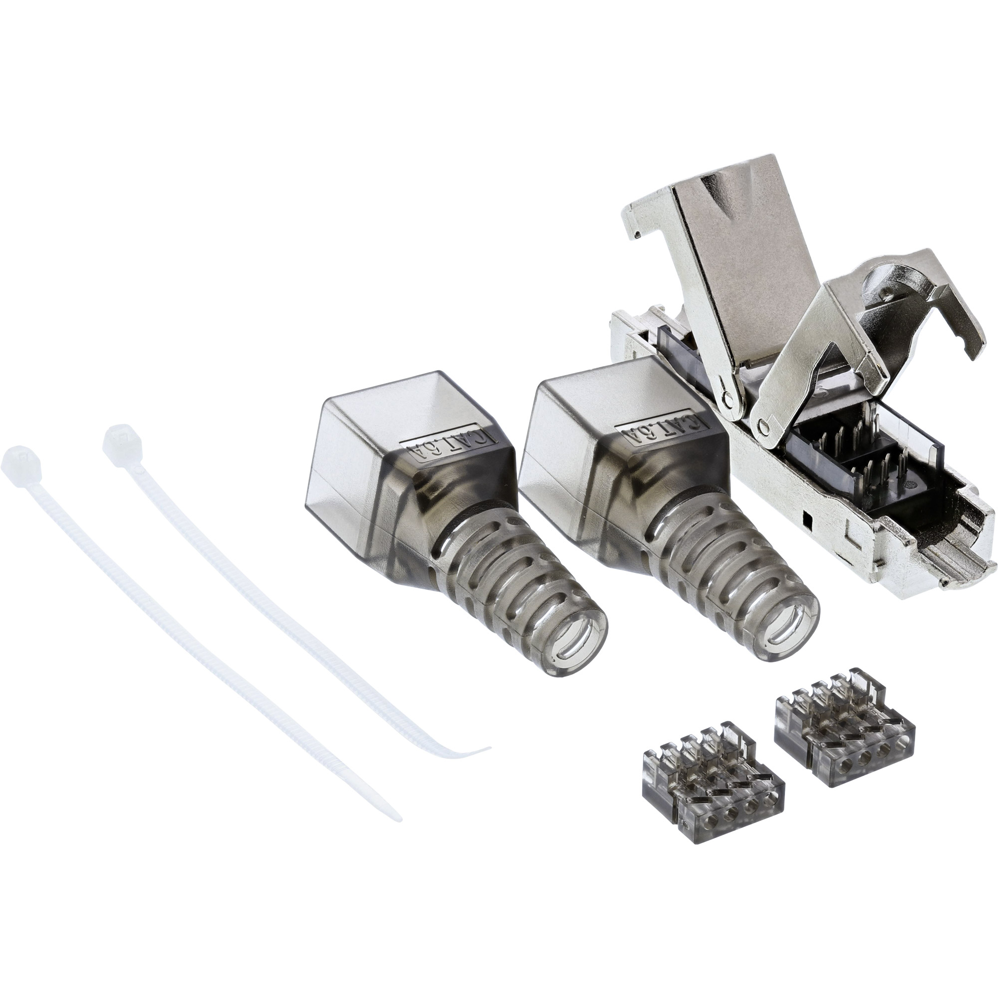 InLine Kabelverbinder Cat.6A - geschirmt - schmale Ausführung