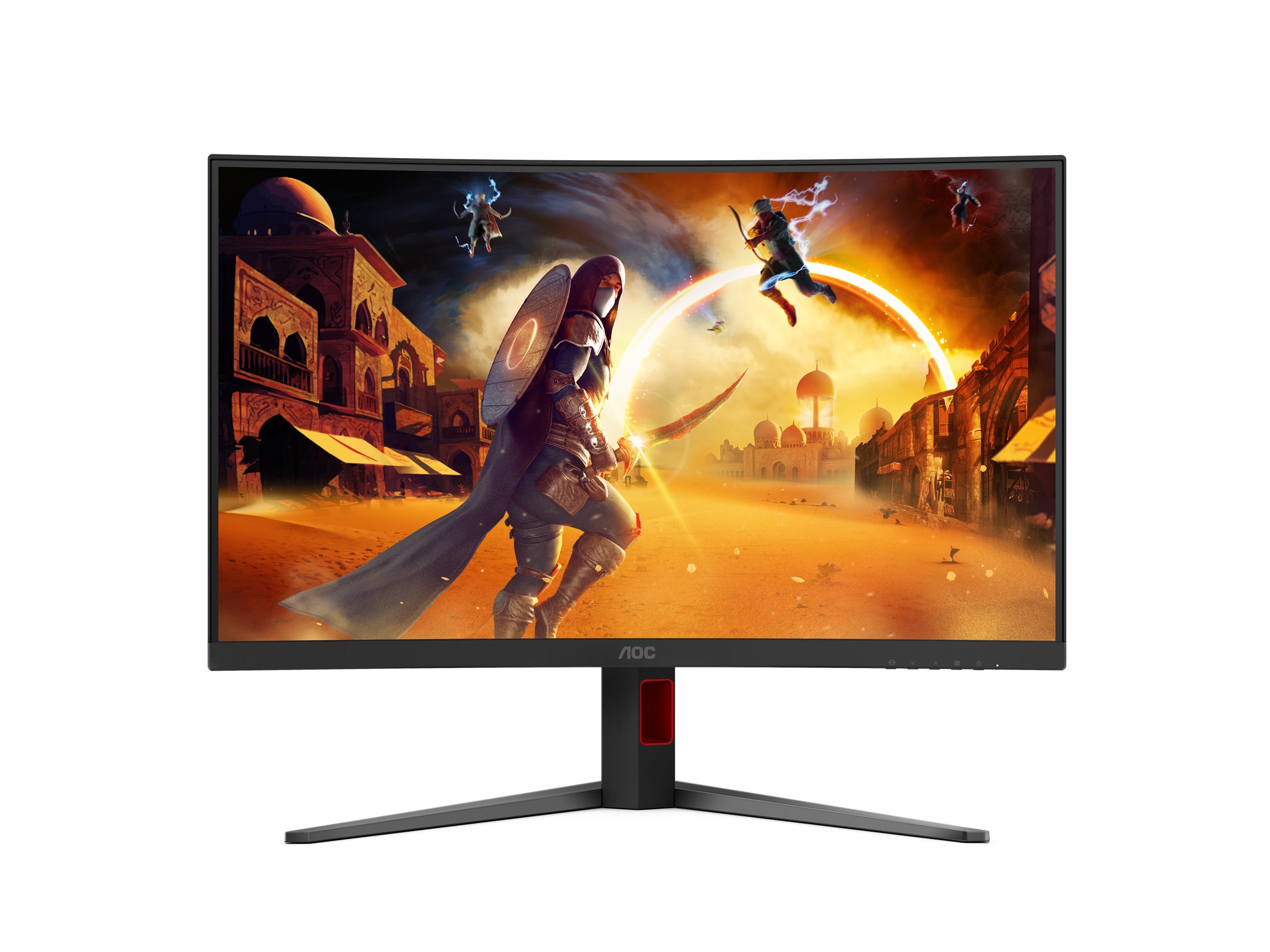 AOC Gaming C32G4Z - LED-Monitor - Gaming - gebogen - 81.3 cm (32")(31.5" sichtbar) - 1920 x 1080 Full HD (1080p) @ 240 Hz - VA - 3500:1 - HDR10 - 0.3 ms - HDMI - DisplayPort - Lautsprecher - Schwarz -