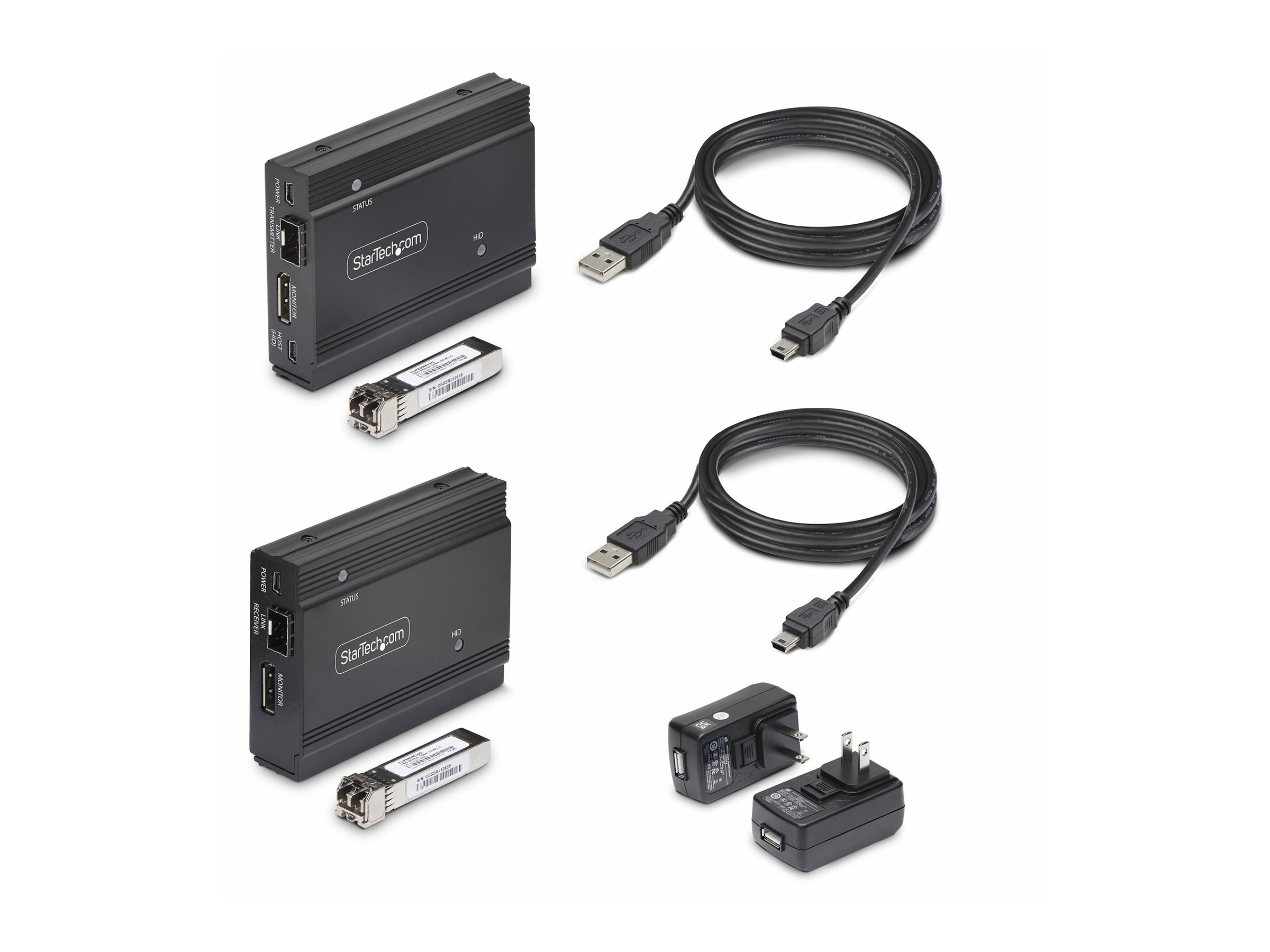 StarTech.com DisplayPort KVM Extender über Glasfaser4K60Hz - 300m - Video/Audio/USB-Verlängerungskabel - DisplayPort - bis zu 300 m - TAA-konform