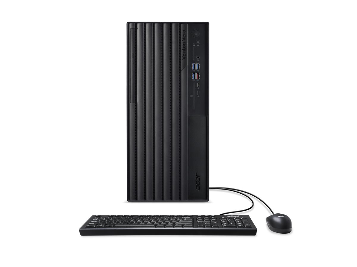 Acer Veriton Vero M4 VVM4720GT - Mid tower - Core i7 i7-14700 / 2.1 GHz - RAM 16 GB - SSD 512 GB - DVD SuperMulti - UHD Graphics 770 - 1GbE, Wi-Fi 6E, Bluetooth 5.3 - WLAN: 802.11a/b/g/n/ac/ax (Wi-Fi