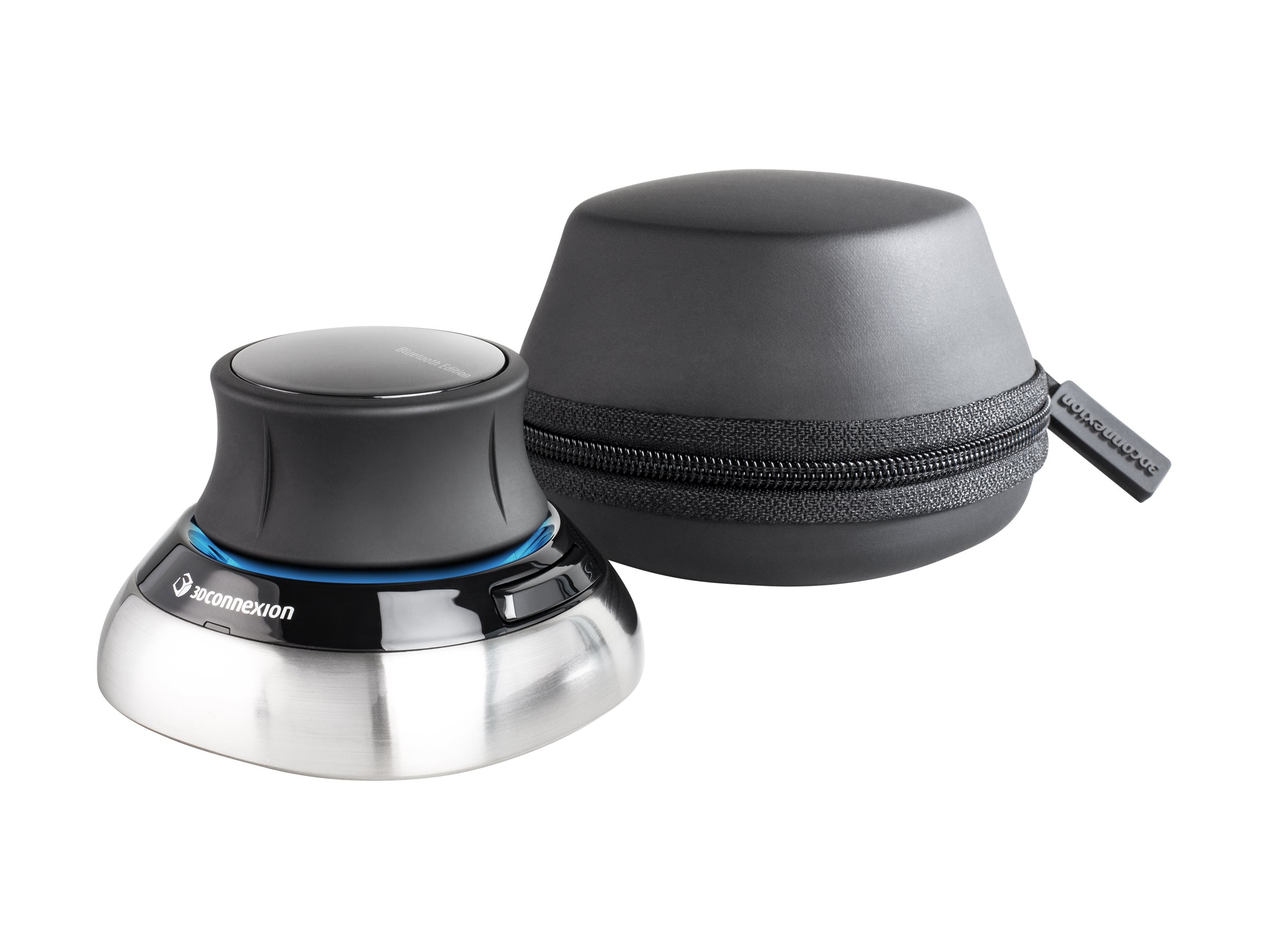 3Dconnexion SpaceMouse Wireless Kit 2 - 3D-Maus ergonomisch - 2 Tasten - kabellos - kabelgebunden - 2.4 GHz