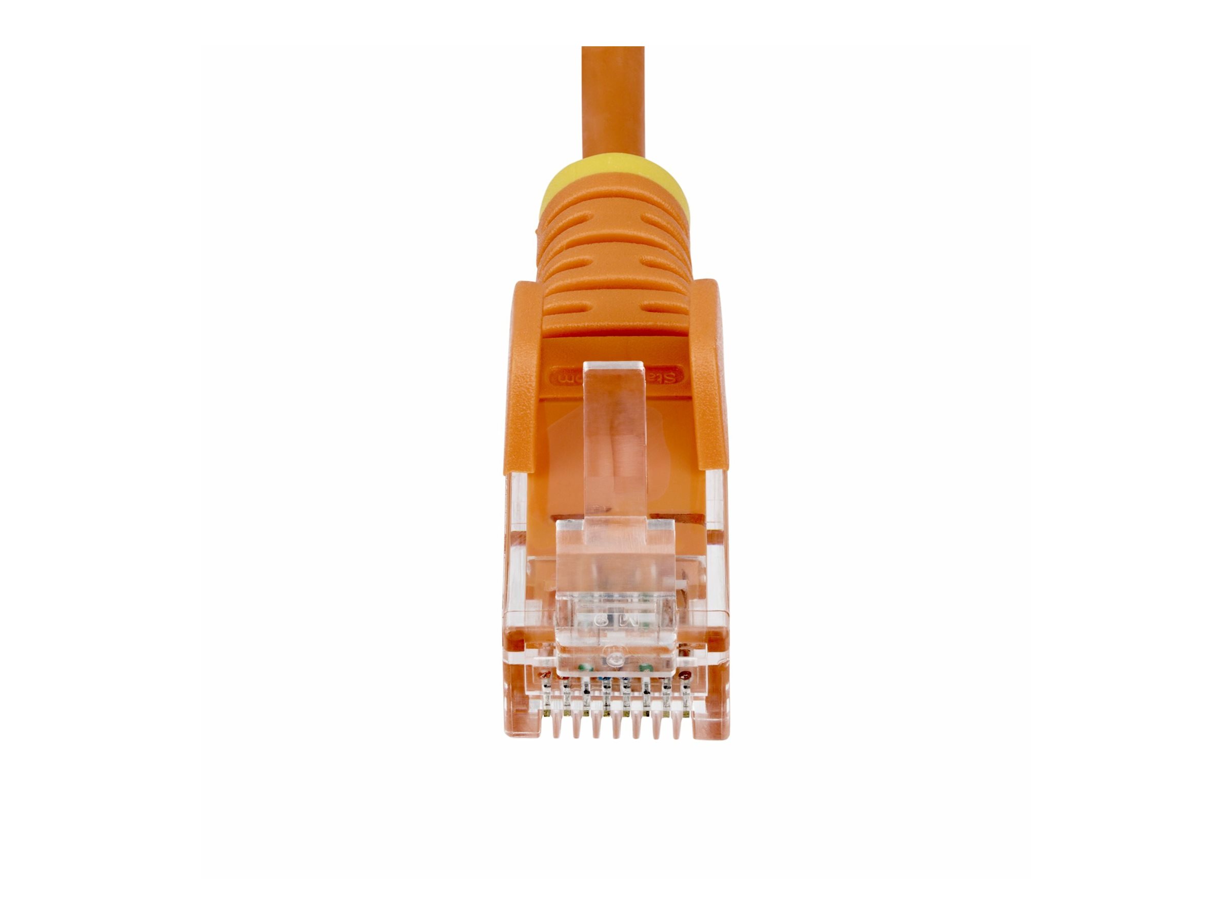 StarTech.com 1.5m Orange Slim CAT6 Ethernet Cable, Snagless, 28AWG, LSZH - Patch-Kabel - RJ-45 (M)zu RJ-45 (M) - 1.5 m - 3.6 mm - UTP - CAT 5/5e/6 - IEEE 802.3bt - halogenfrei - ohne Haken - orange